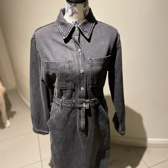 ASOS Maxi Jeans dress  AU 12 - Picture 2 of 5